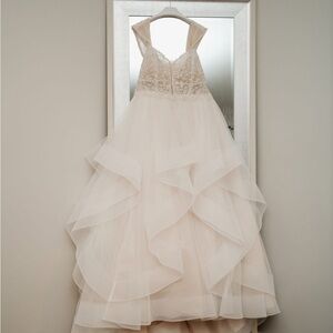 Elegant Cream Layered Gown